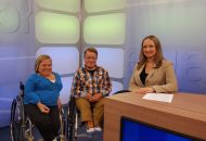 Zu Gast: Ehepaar Iris und Volker Westermann, haben die "Glasknochenkrankheit" und sitzen seit ihrer Kindheit im Rollstuhl