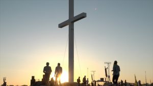 Kreuz bei Abschluss Kirchentag 2017